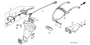 XR600R Taillight unit ass`y