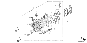 MSX125 Передний суппорт
