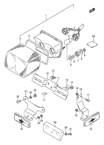 GS500 Задний комбинированный сигнал