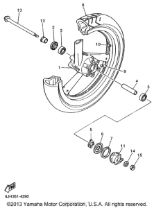 YZF600RHC Переднее колесо