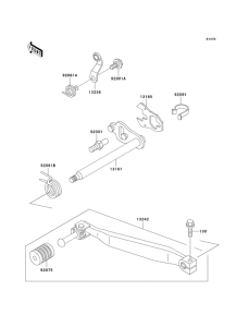 KL650 Механизм переключения передач