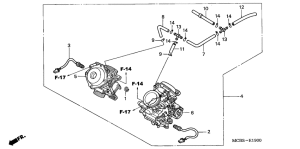 XL650V Carburetor assy