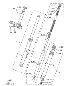 RD75LC Передняя вилка