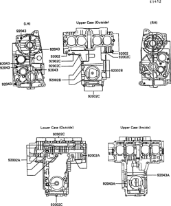 Z550 Болты крепления картера