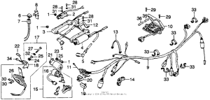 CB360 Wire harness 76