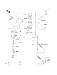 ZG1000 Задний торм цилиндр