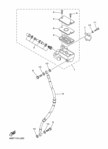 XV250 Главный тормозной цилиндр