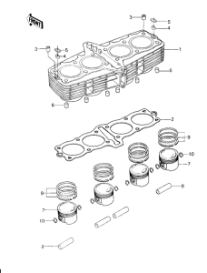 KZ1000 Cylinder / pistons