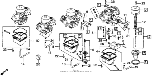 CB900 Carburetor comp. parts