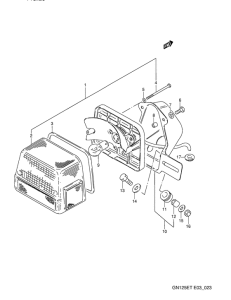 GN125 Задний комбинированный сигнал