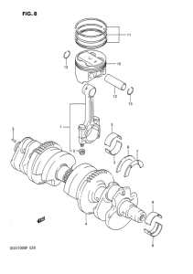 GSX1100 Вал коленчатый
