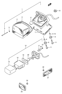 LS650 Задний комбинированный сигнал