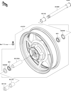  Переднее колесо