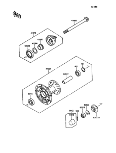 KL650 Переднее колесо