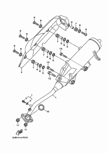 XC125SR エキゾースト