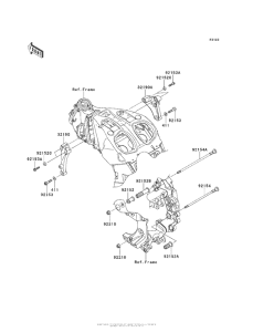 ZG1400 Крепление двигателя