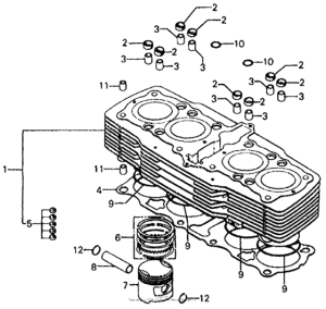 CB750 Cylinder + piston