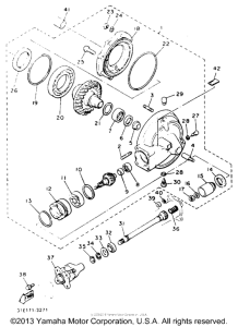 XJ700XN Ведущий вал