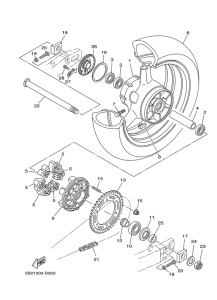 TDM900A Переднее колесо