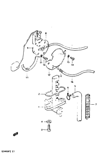 GSX400 Топливный кран