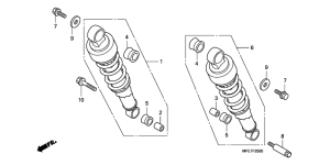 VT750C2 Rear cushion