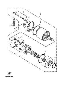 YP125D Стартерный мотор