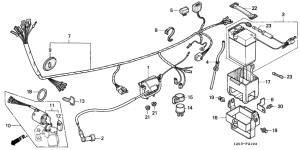 ST70 Wire harness /  ignition coil / battery