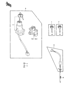 KZ250 Ignition switch / lock