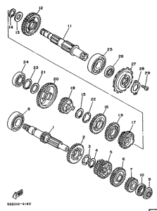 XT350 Трансмиссия