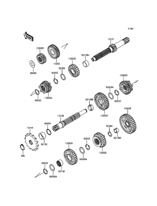 KLX150 Трансмиссия