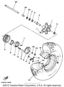 BW200N Переднее колесо