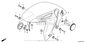 VFR800F Переднее крыло