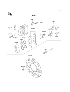  Передний тормоз