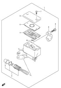 GSF650 (ABS) Передний тормозной цилиндр