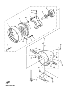 XVS250 Headlight assy