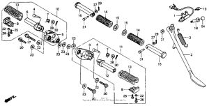 VT600C Подножки