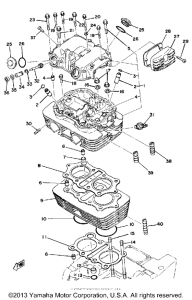 XS360_2D - 1977 Cylinder head-cylinder