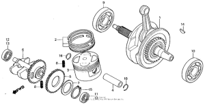 XL250R Коленвал
