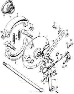 CL175 Front brake + panel