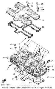 YX600W Головка цилиндров