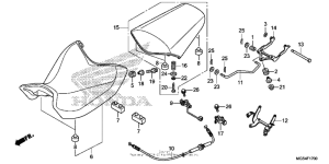 NC700X Сиденье
