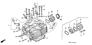 XBR500 Головка цилиндров