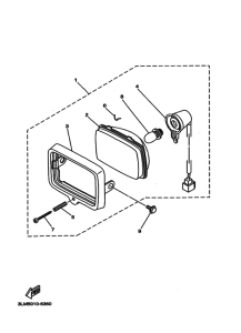 DT50LC Headlight assy