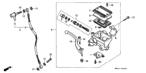 XBR500 Передний главный тормозной цилиндр