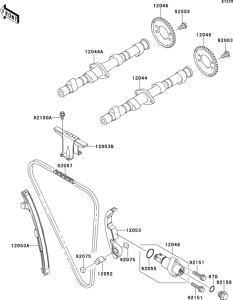 ZR750 Распред вал