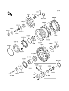 ZX1100 Сцепление