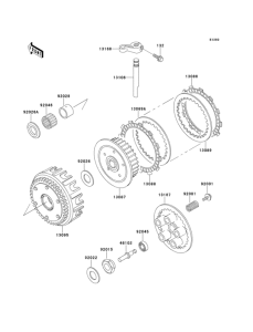 ZR550 Сцепление