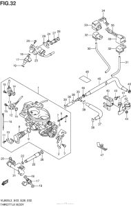 VL800 Throttle Body (Vl800Cl3 E33)