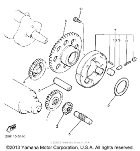 XVZ13DAC Муфта стартера