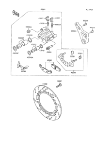 ZX500 Rear brake(zx500b-000090-)